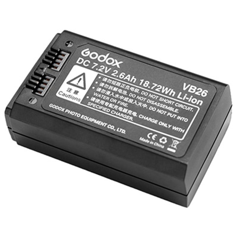 Godox VB26 - Battery for V1, V860III and MF-R76 product photo top at angle