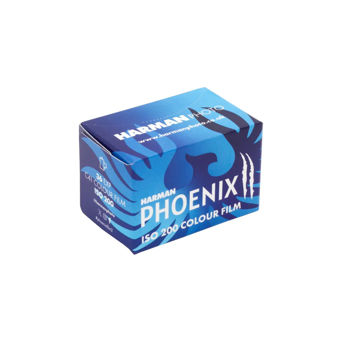 HARMAN Phoenix II 135 Film side angle of box