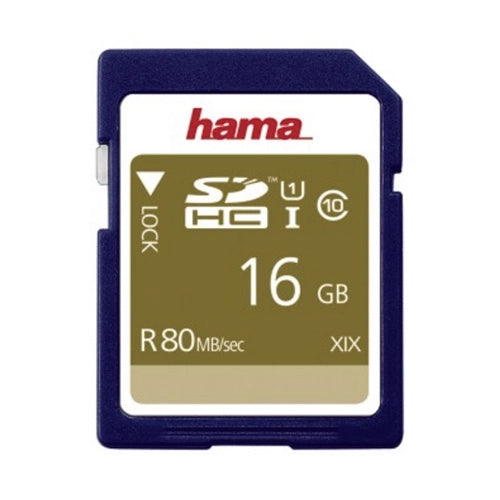 Hama 16GB SD Memory Card front angle