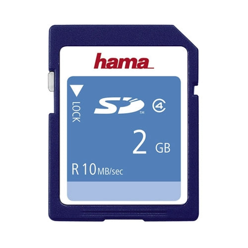 Hama 2GB SD memory Card front angle