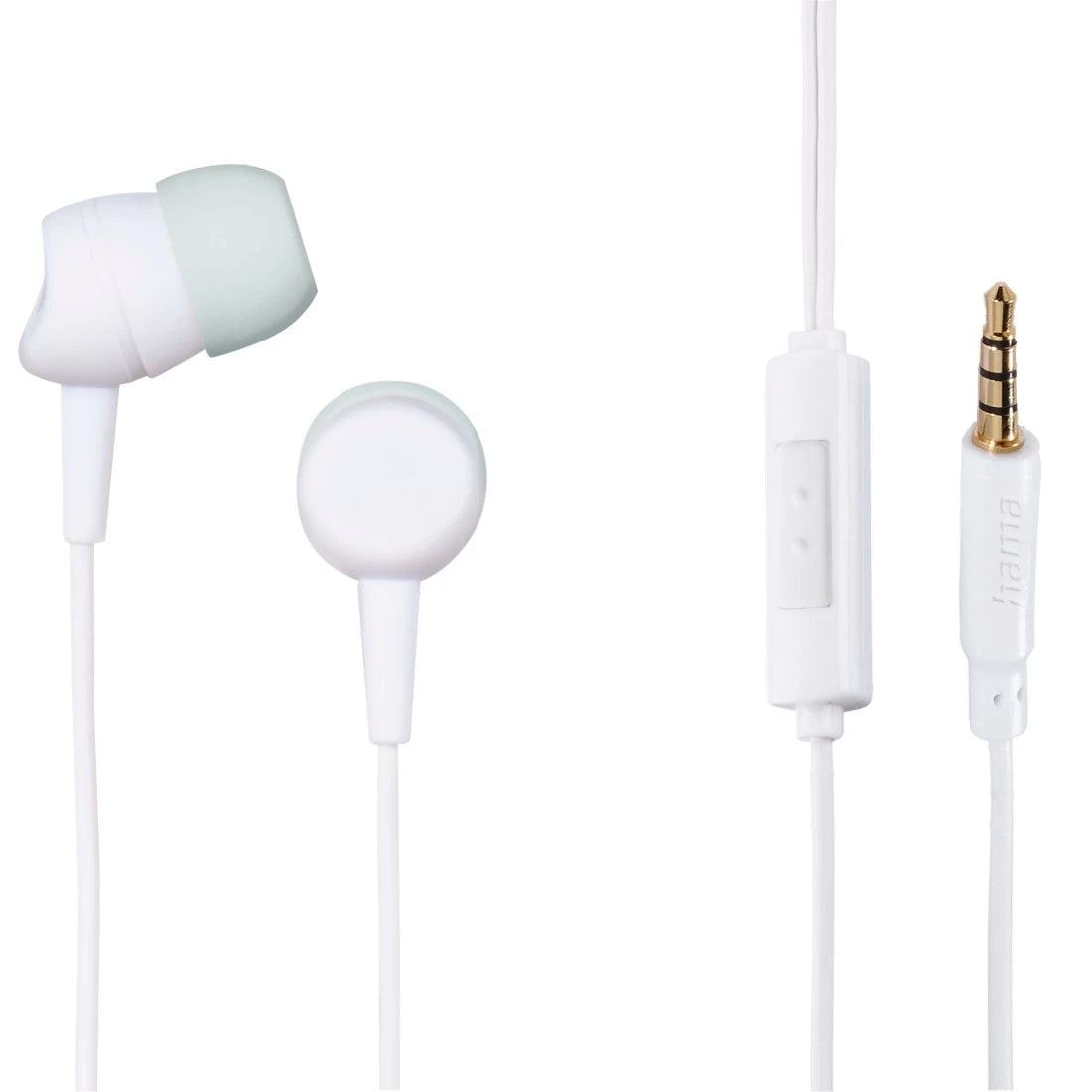 Hama “Kooky” In-Ear Headphones with Microphone – White