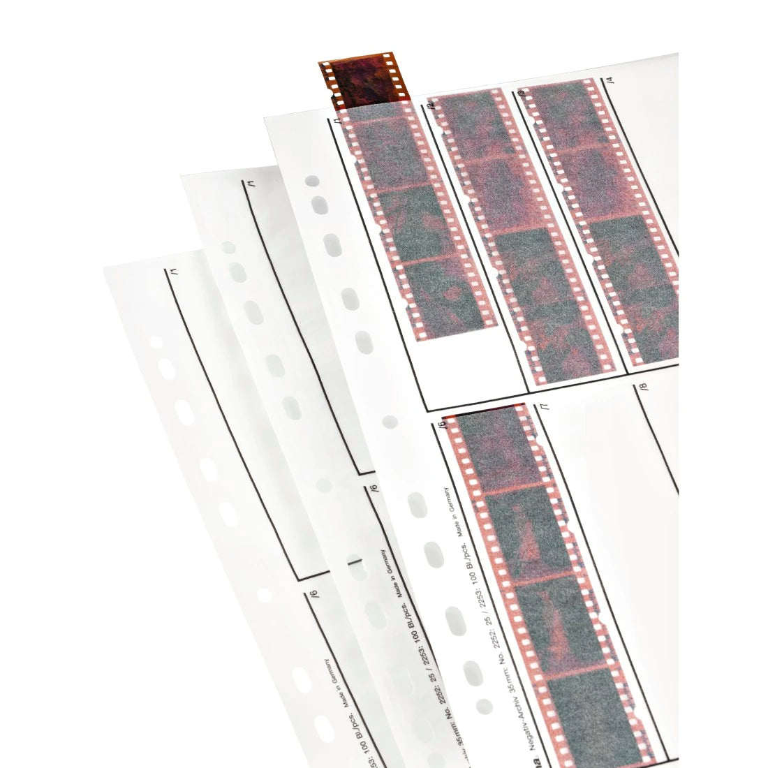 Hama Negative Sleeves – Glassine, 24×36 mm, 10 Strips of 4 Negatives, Pack of 25