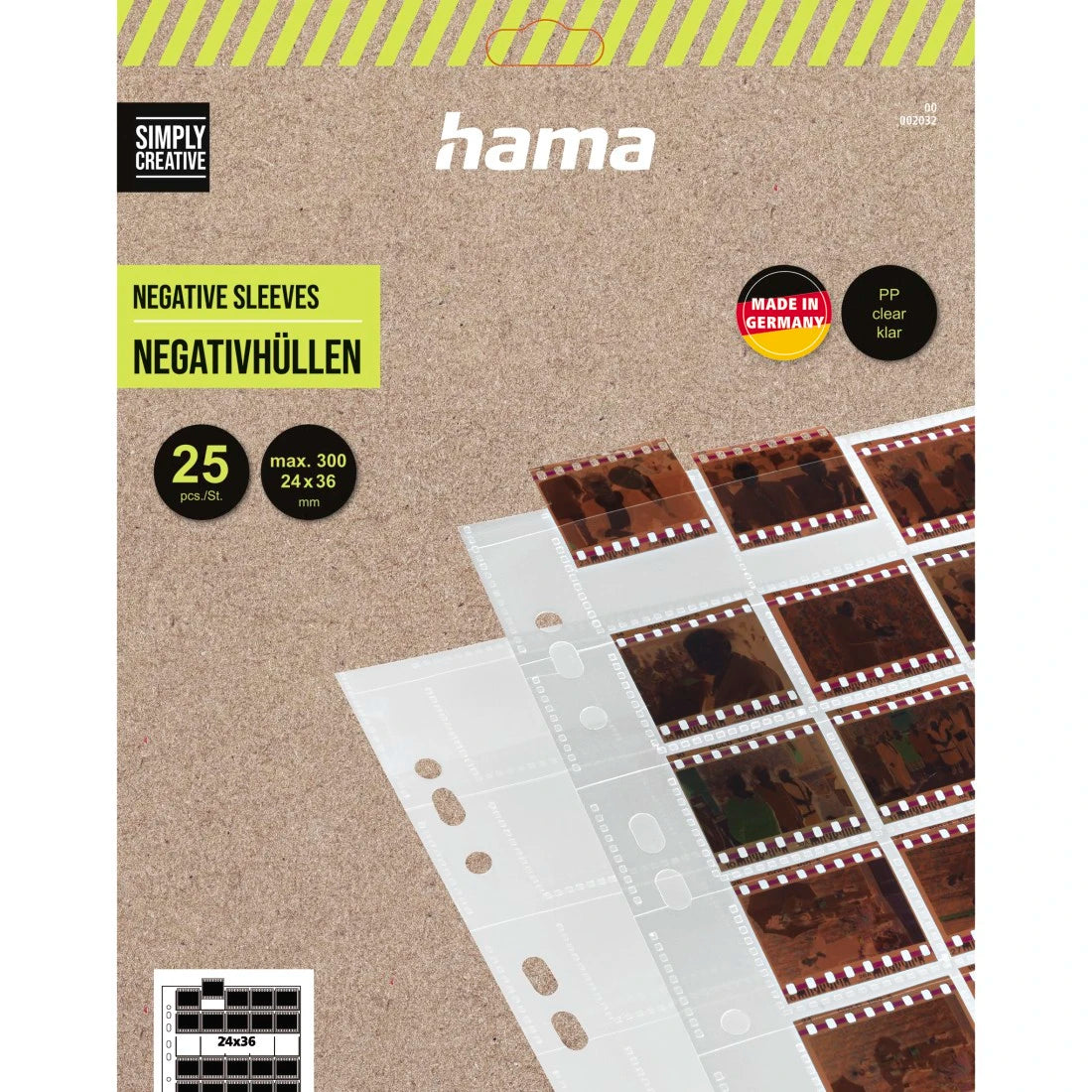 Hama Negative Sleeves (Single Frame, 24x36mm, 25 Pack)