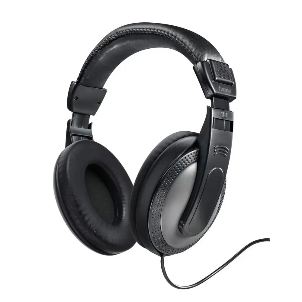 Hama ShellTV Headphones 3.5mm with Jack 6.35mm Adapter - Black/Dark Grey