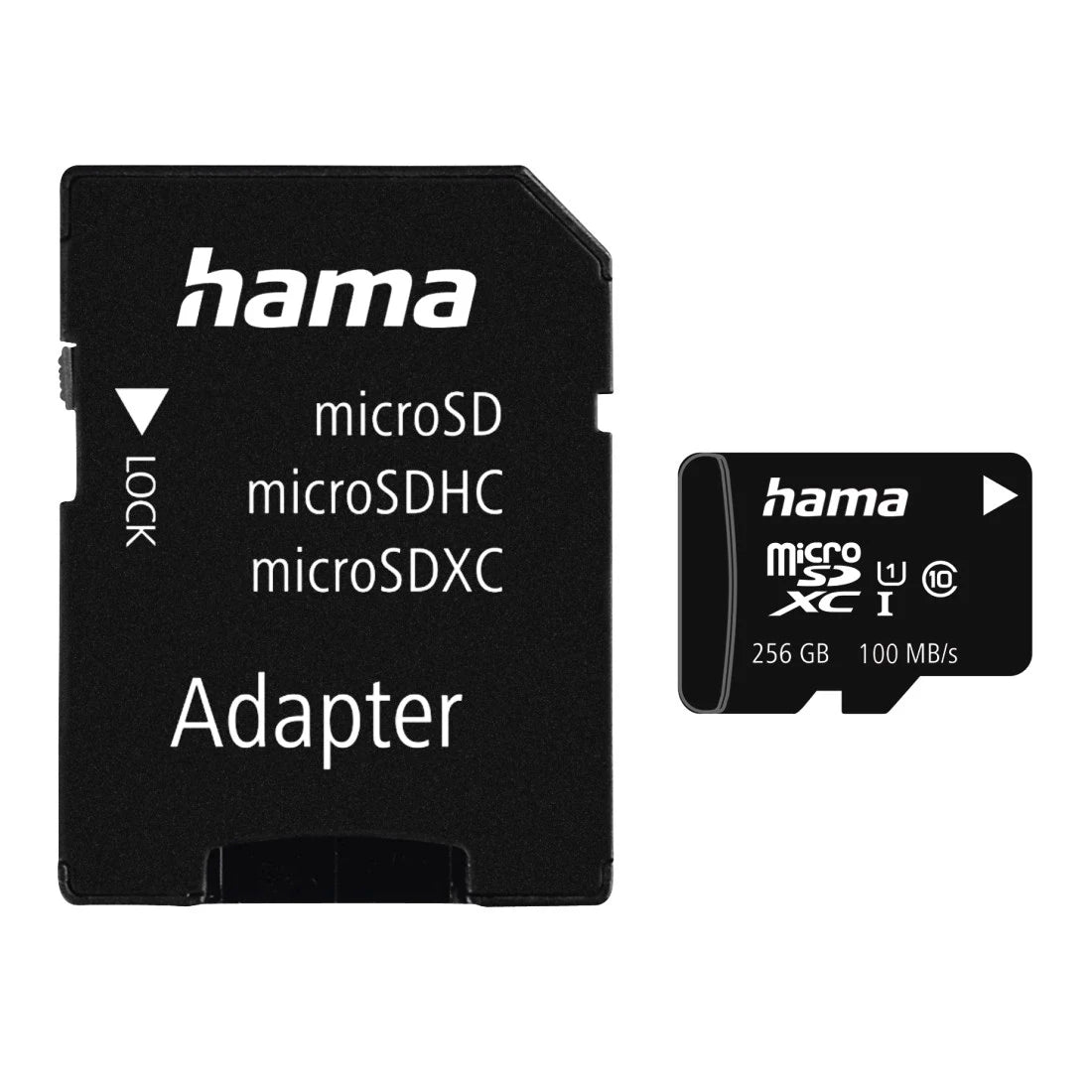 Hama microSDXC 64GB Class 10 UHS-I Memory Card (100MB/s) with SD Adapter