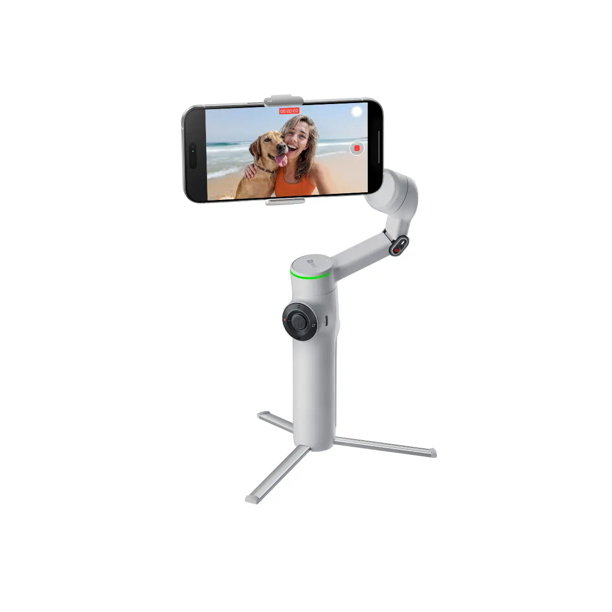 Insta360 Flow 2/ Flow 2 Pro Grey front with stand