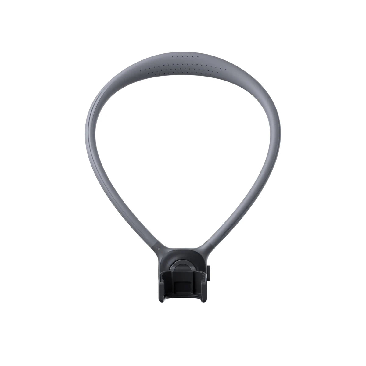 Gray bicycle lock on a white background