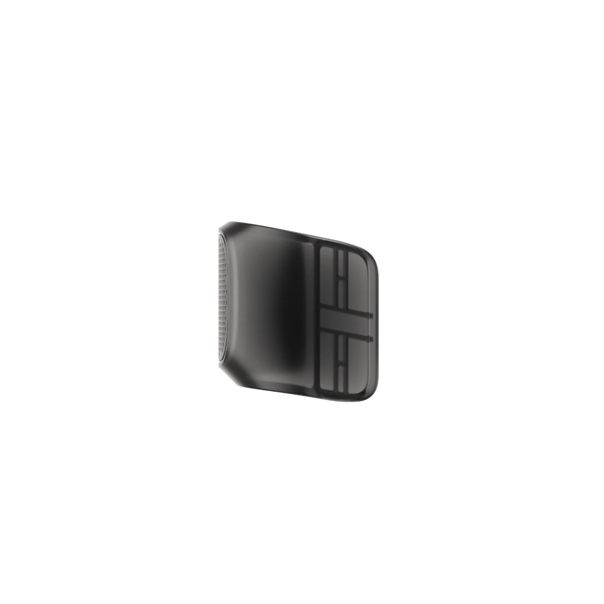 Black gaming headset on a black background