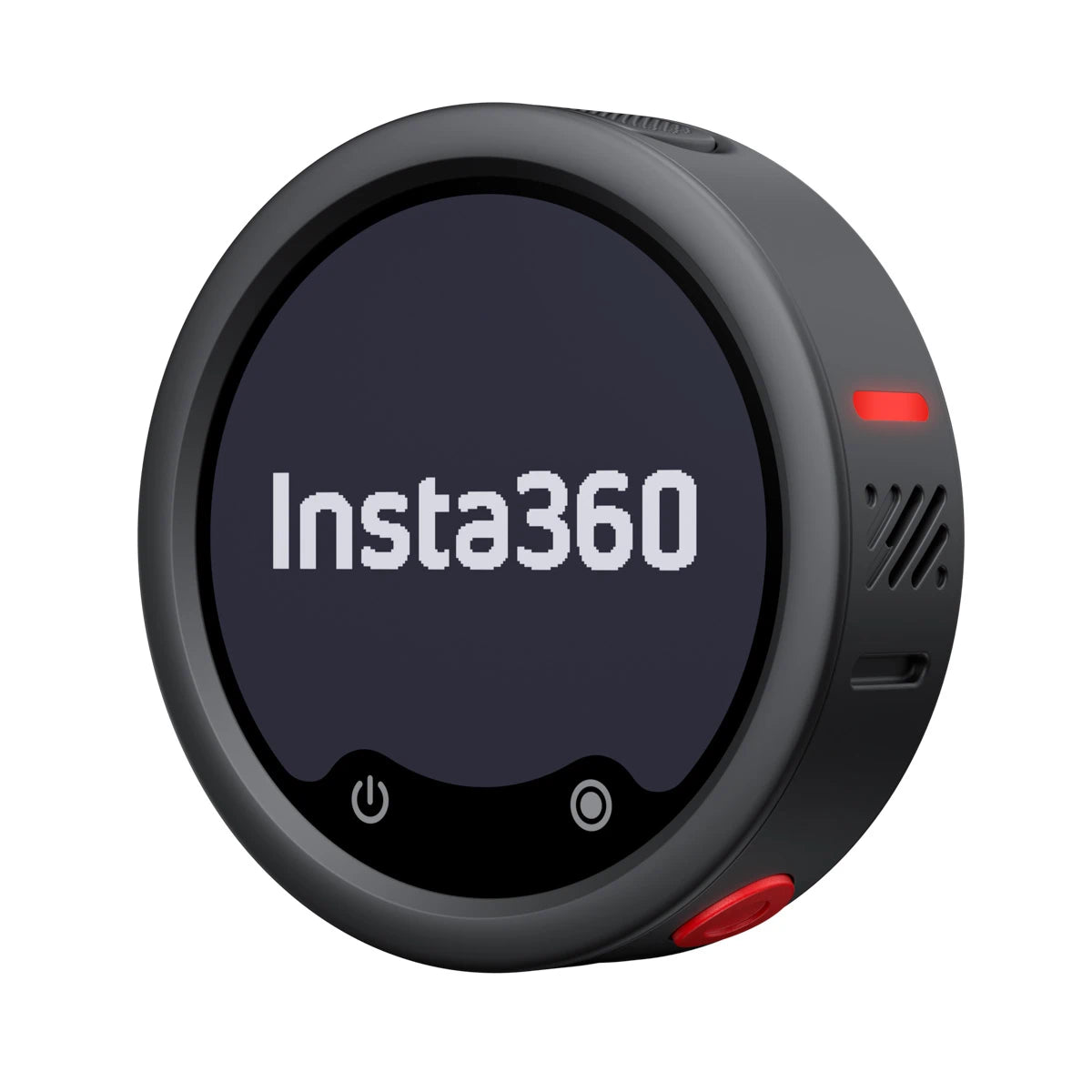 Insta360 device on a white background