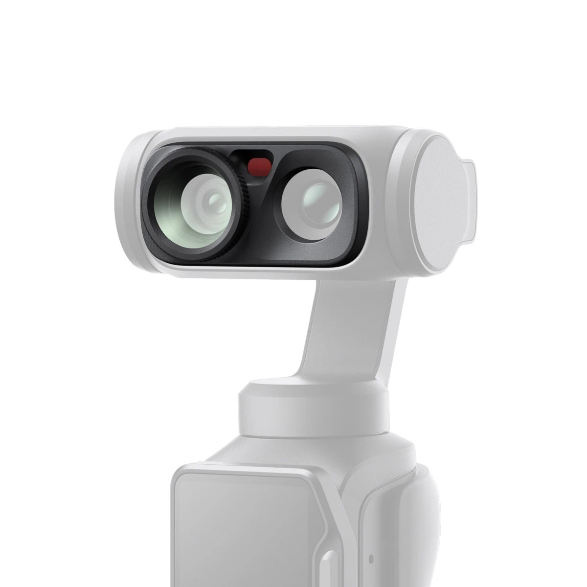 White camera gimbal on a white background
