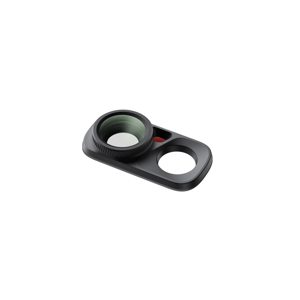 Phone lens attachment on a white background