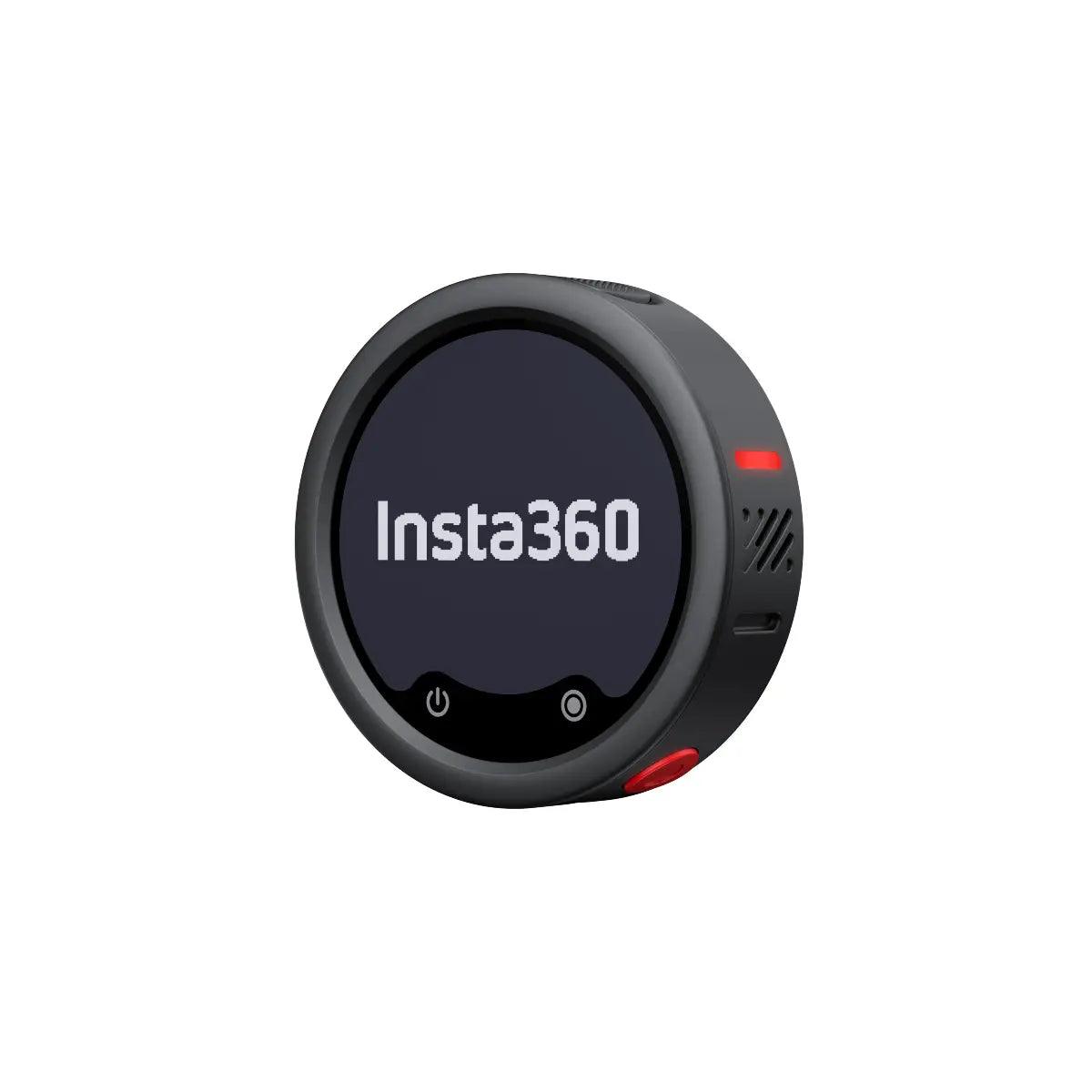 Insta360 device on a white background