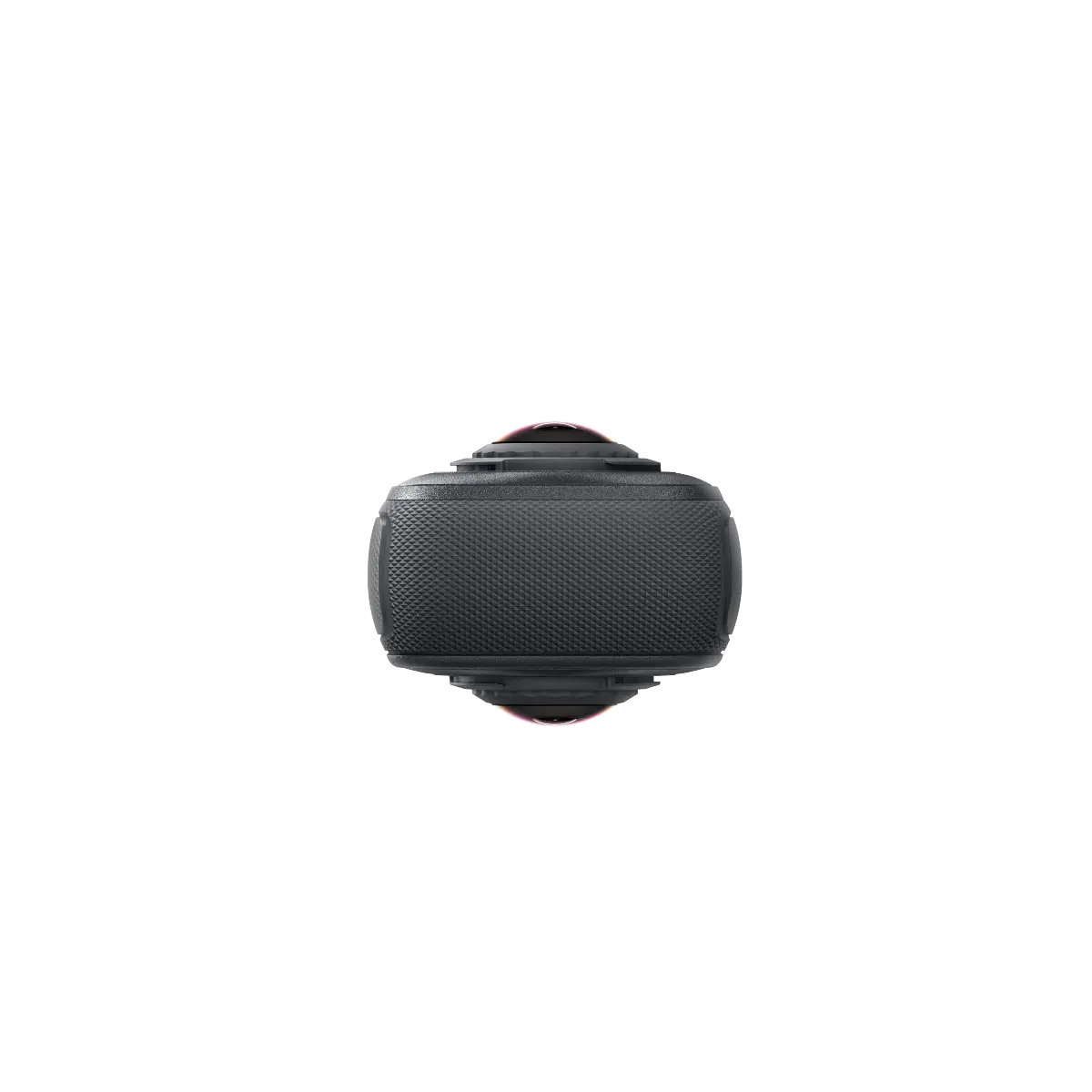 Black spherical camera on a white background