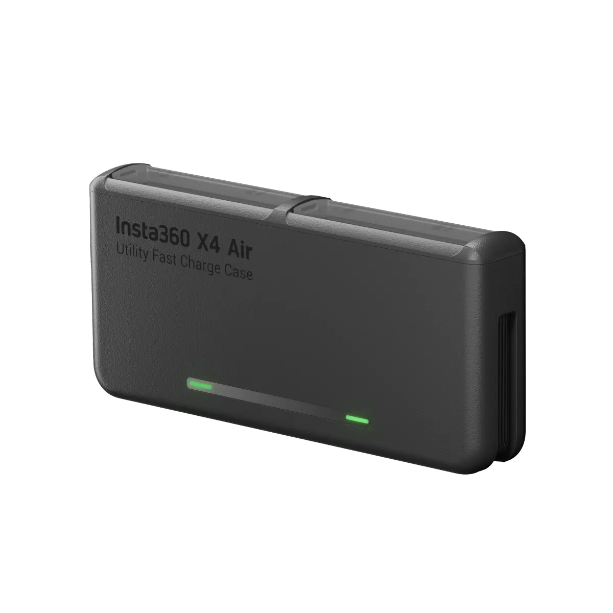 Black 'Insta360 X4 Air' utility fast charge case on a white background