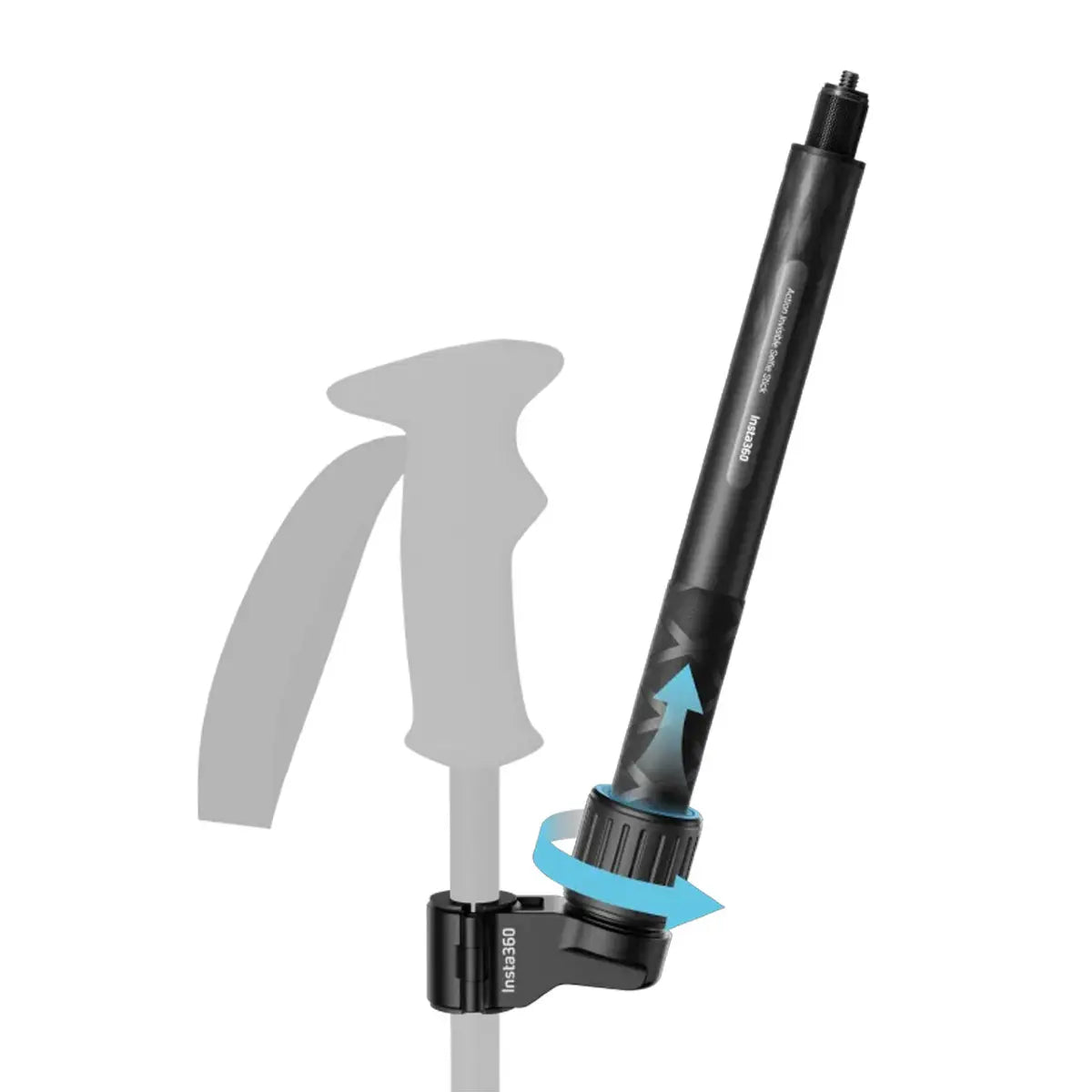 Black bicycle seat post with adjustable mechanism on a white background
