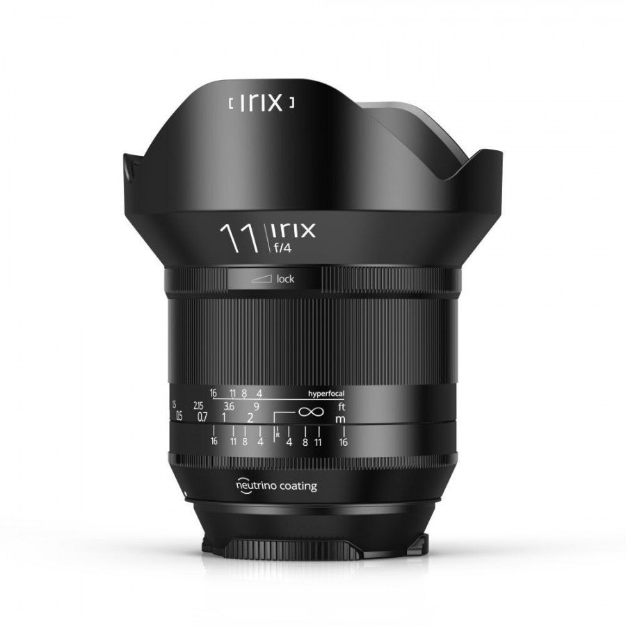 Irix 11mm F4 Blackstone Ultra Wide Angle Lens - Nikon top angle from side