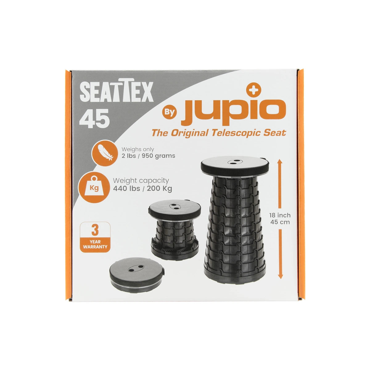 Jupio Seattex 45 Pop up Seat - Black