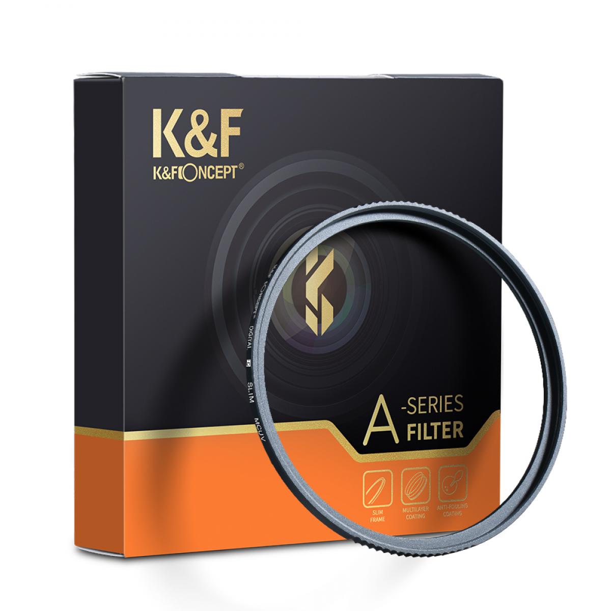 K&F Concept 58mm Slim UV Filter Multi Coated Ultraviolet Protection Lens Filter