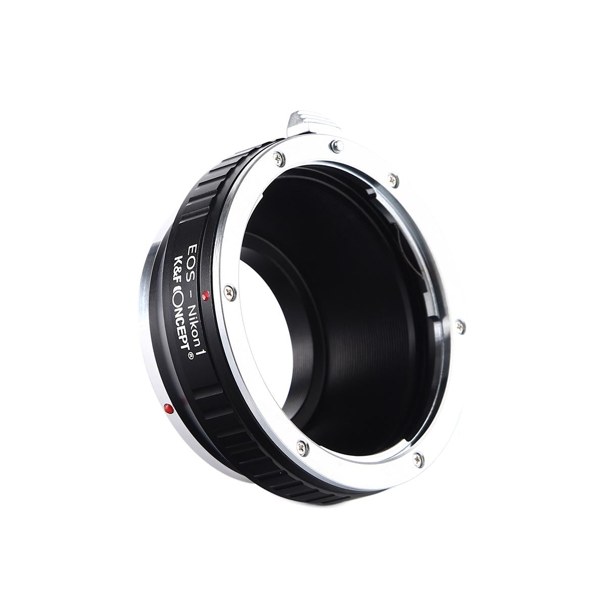 K&F Concept Lens Mount Adapter, Canon EOS EF Mount Lens to Nikon 1-Series Camera, fits Nikon V1, J1 Mirrorless Cameras, fits EOS EF, and EF-S Lenses