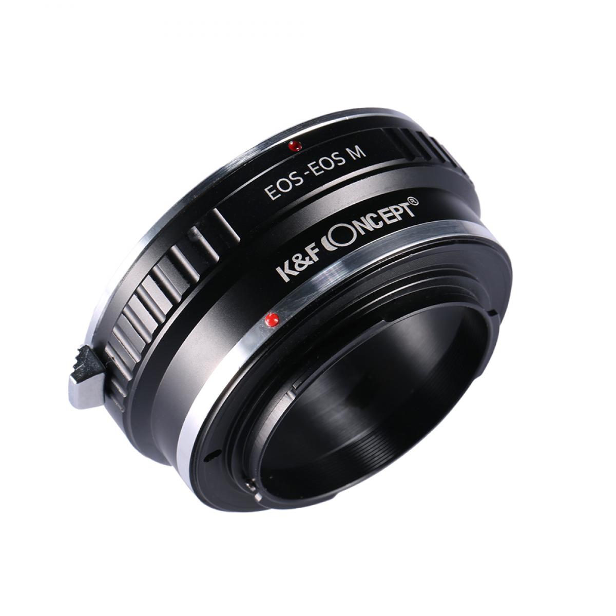 Image of K&F Concept Lens Mount Adapter Compatible with Canon EOS EF Mount Lens to Canon EOS M EF-M Mount Mirrorless Camera Adapter