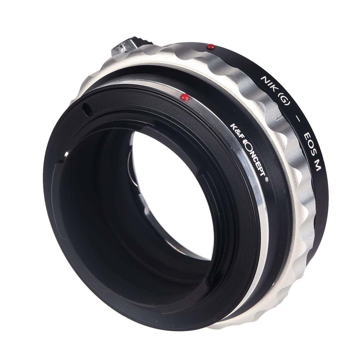 Image of K&F Concept Nikon G/F/AI/AIS/D Lenses to Canon EOS M Mount Camera Adapter