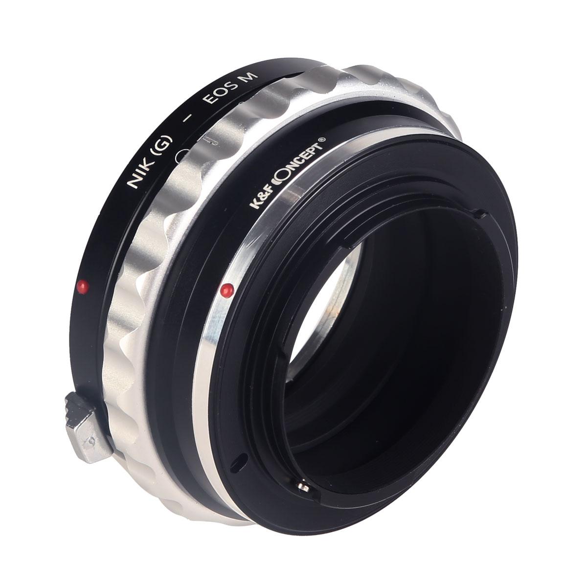 Image of K&F Concept Nikon G/F/AI/AIS/D Lenses to Canon EOS M Mount Camera Adapter