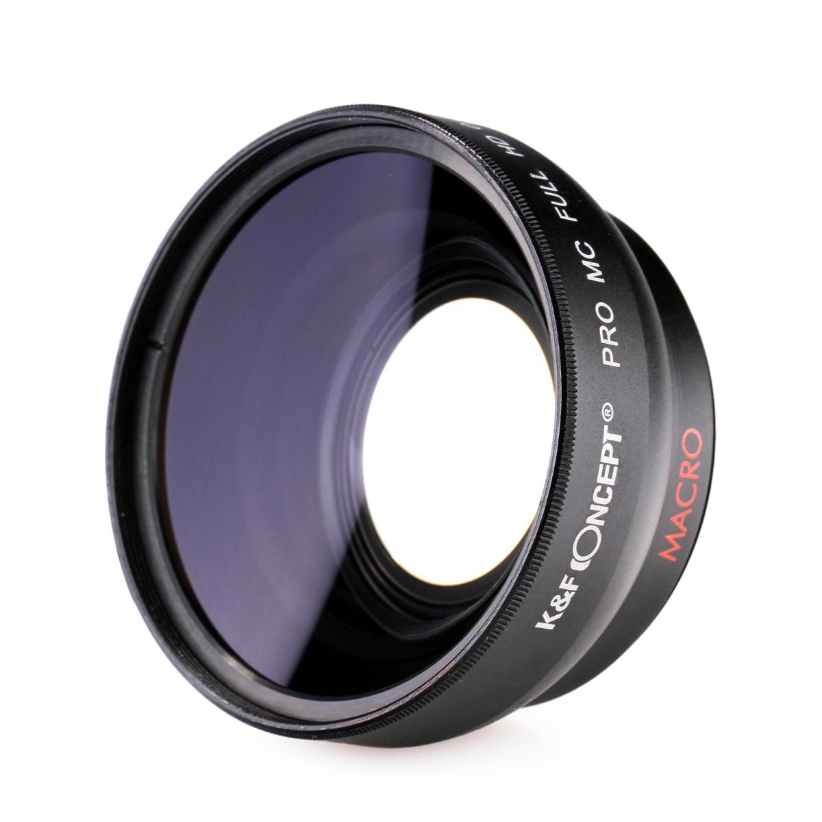 K&F Concept 58mm Fisheye Lens 0.45X HD Wide Angle with Macro Close Up