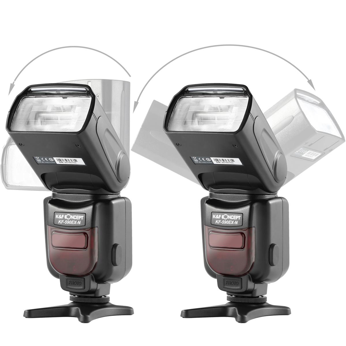 K&F Concept 590N I-TTL Flash for Nikon GN56 Auto-Focus Wireless Slave