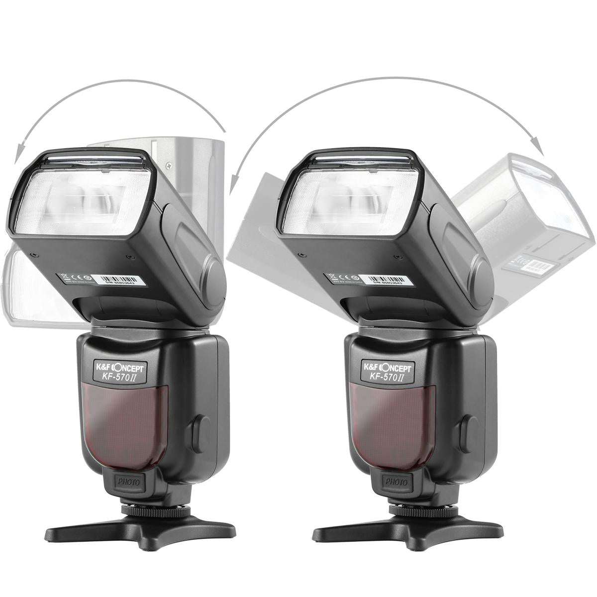 K&F Concept570 II Flash for Canon Nikon with Single-Contact Shoe Mount