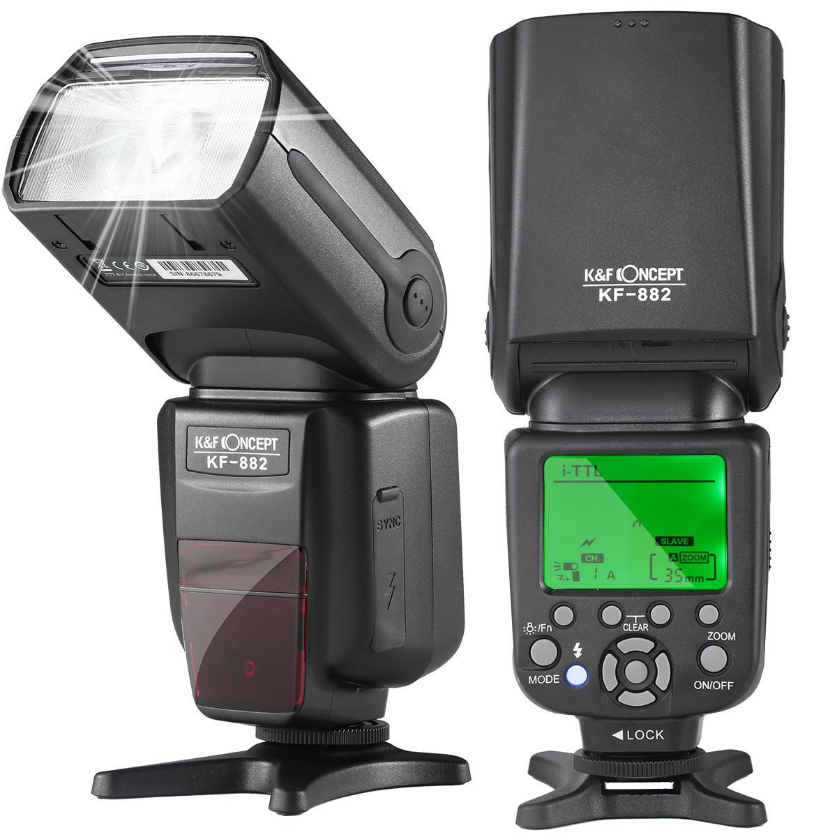 Image of K&F Concept 882 i-TTL HSS Flash for Nikon GN58 1/8000s High Speed Sync