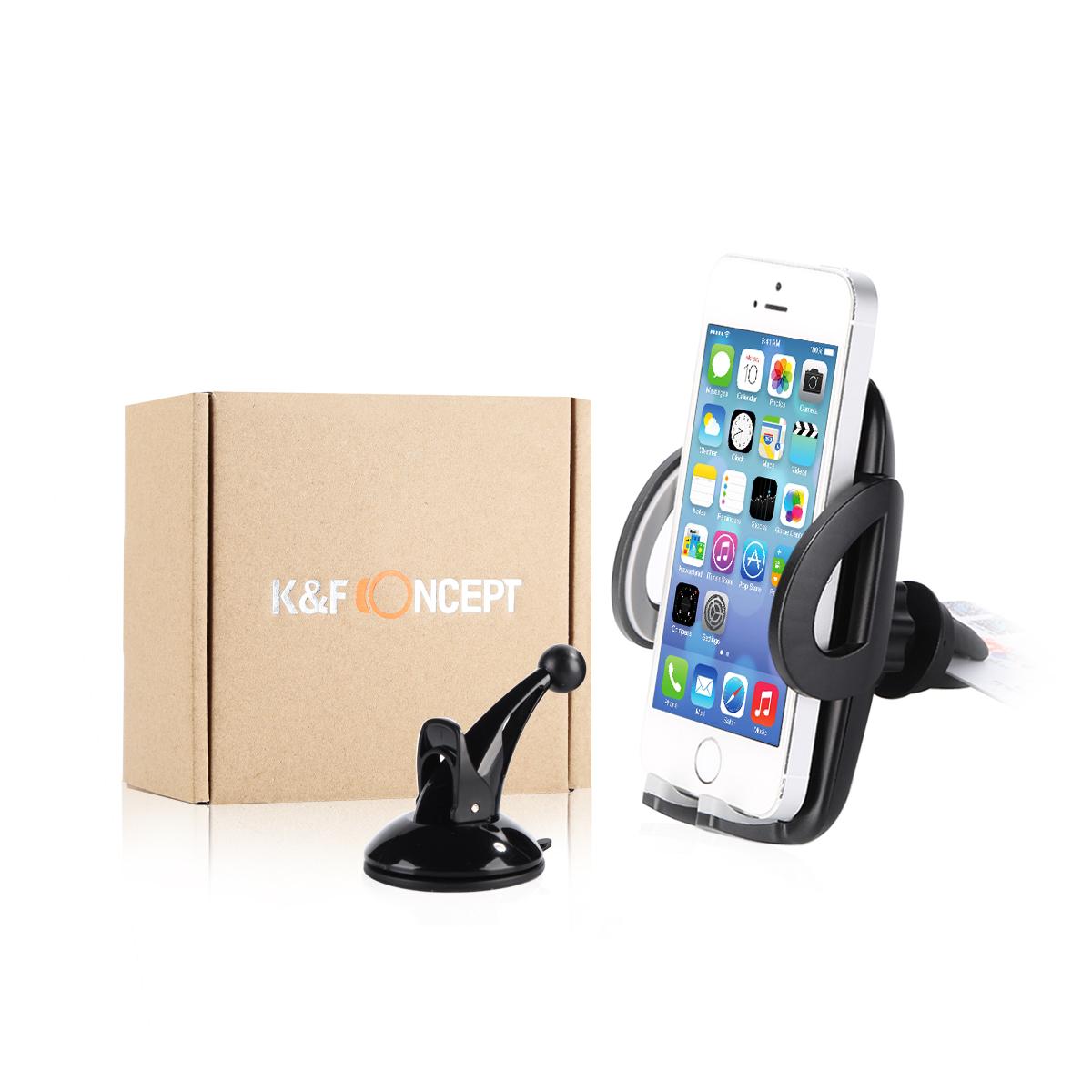 Car Phone Holder Mobile Device Mounting System (suction & vent)