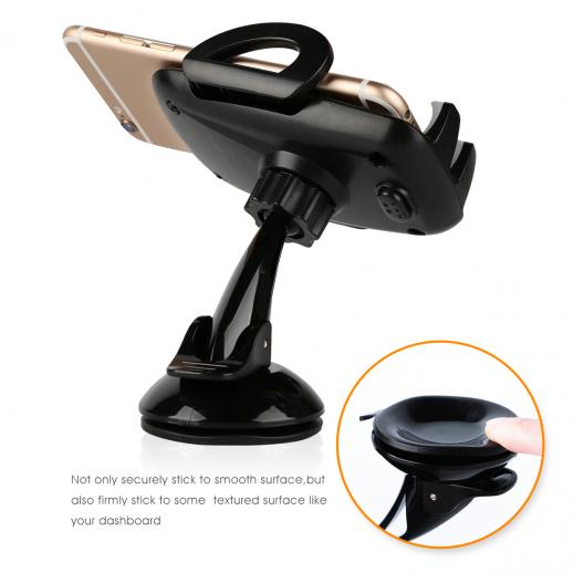 Car Phone Holder Mobile Device Mounting System (suction & vent)