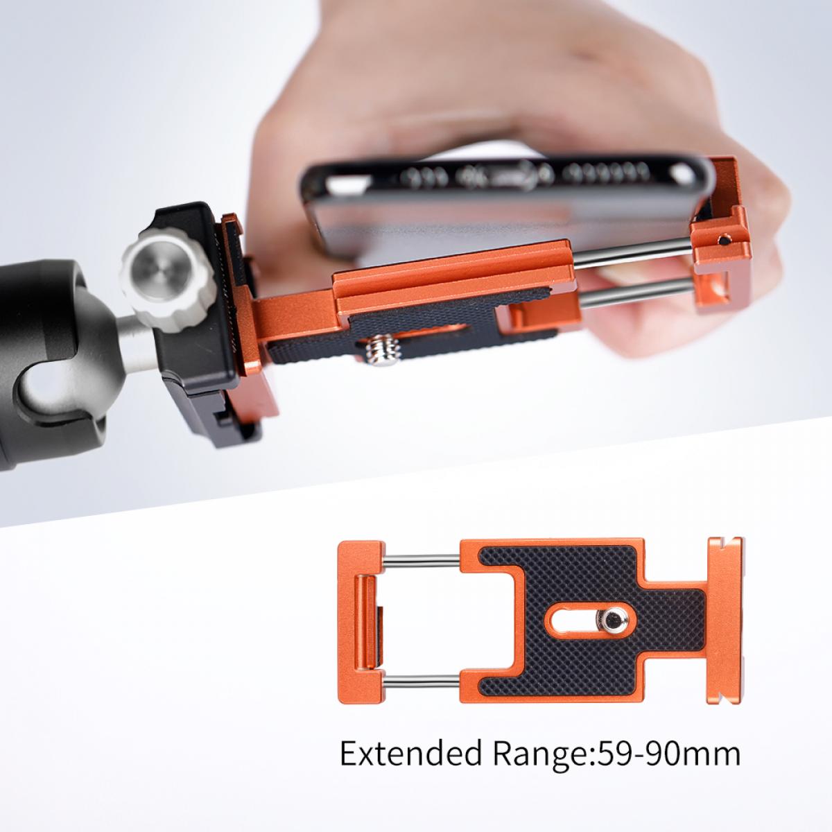 K&F Concept Arca Swiss Quick Release Plate for Cameras and Smartphones - Orange