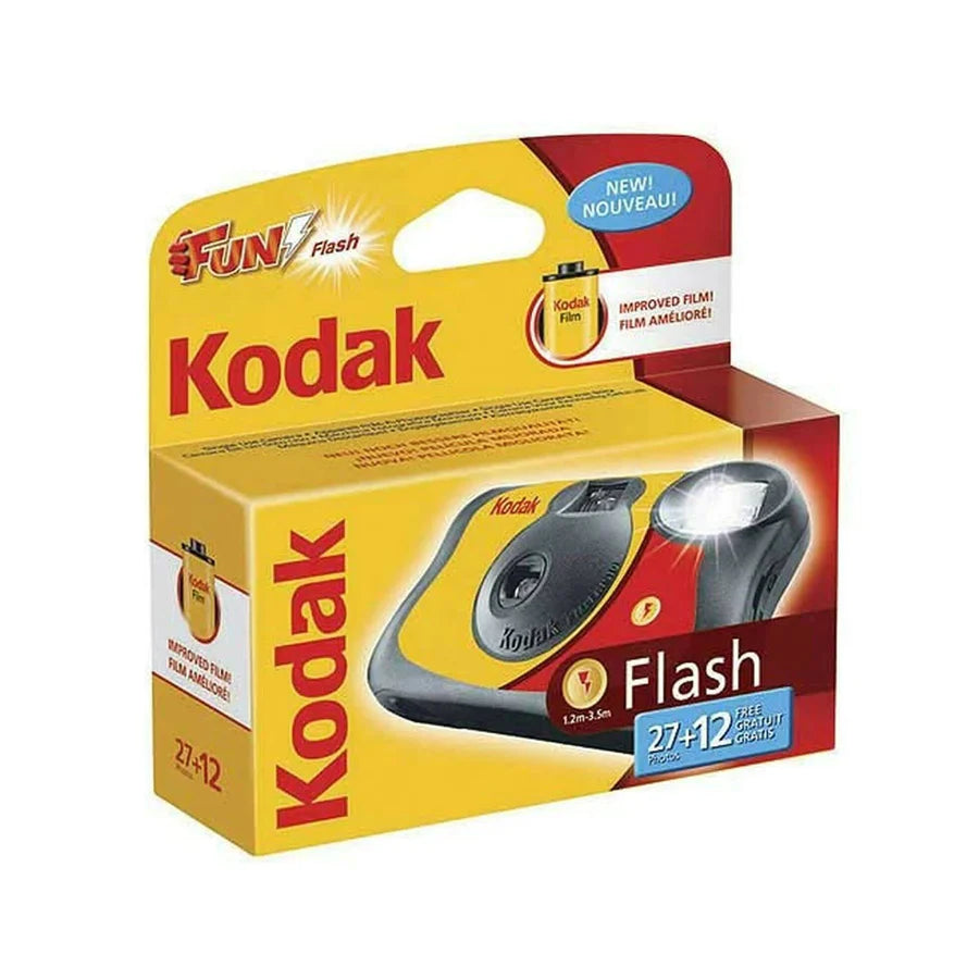 Kodak Single Use FunSaver Film Camera with Flash (27 Exposures +12 free) 2 pack