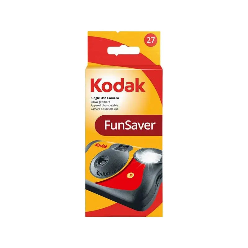 Kodak Funsaver 27 Disposable Film Camera – Single Use with Flash