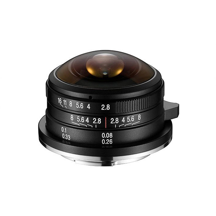 Laowa 4mm f2.8 Fisheye Lens top angle 2