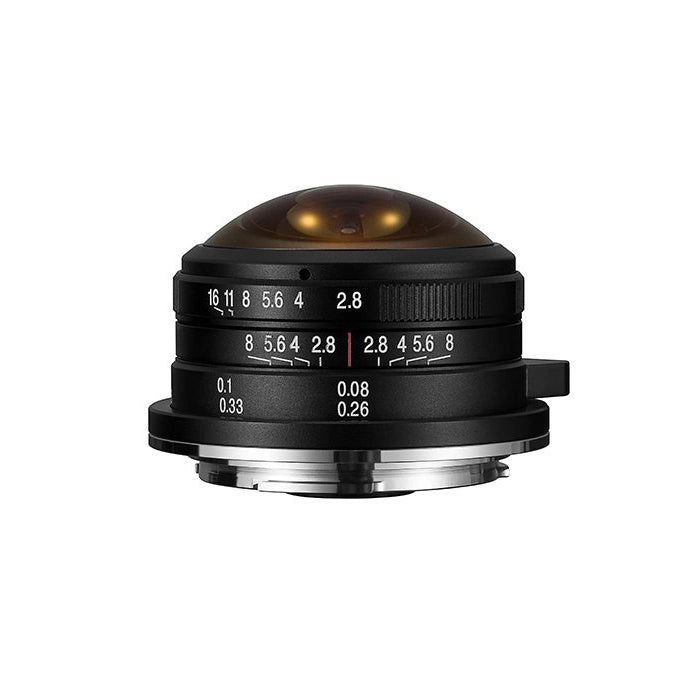 Laowa 4mm f2.8 Fisheye Lens top angle