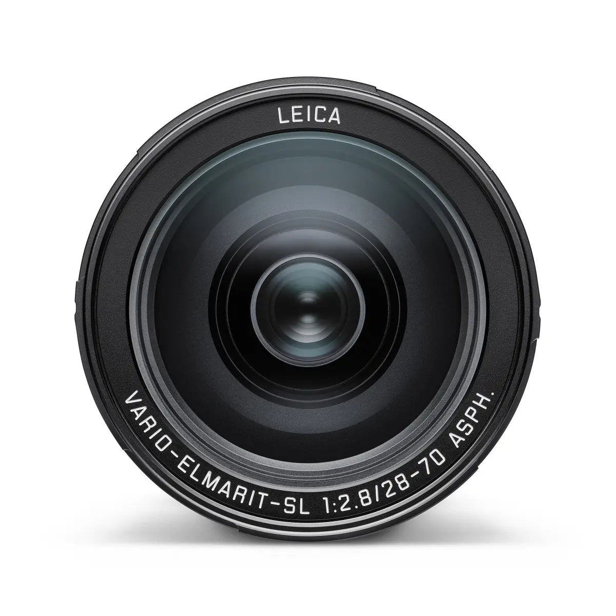Leica camera lens on a white background