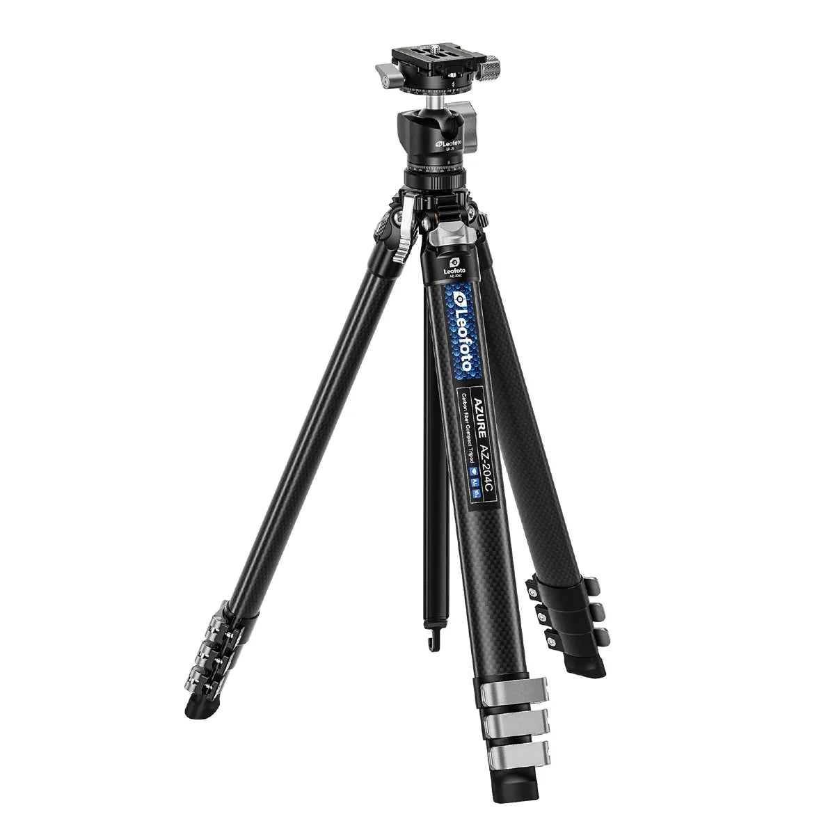 Black tripod with brand logo on a white background