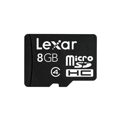 Lexar Micro SD Memory Card - 8gb front angle