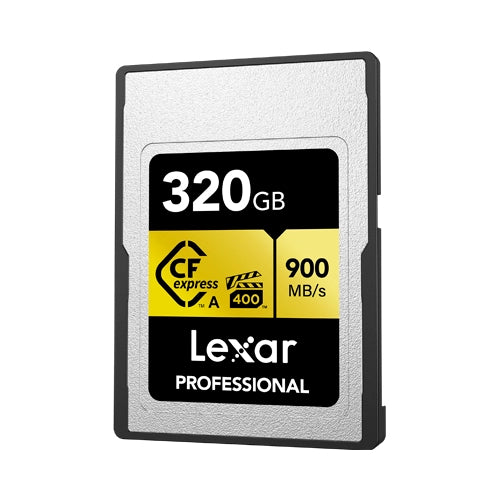 Lexar® Professional CFexpress™ Type A Card GOLD Series - 320gb front angle