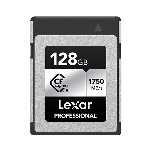 Lexar® Professional CFexpress™ Type B Card SILVER Series - 128gb front