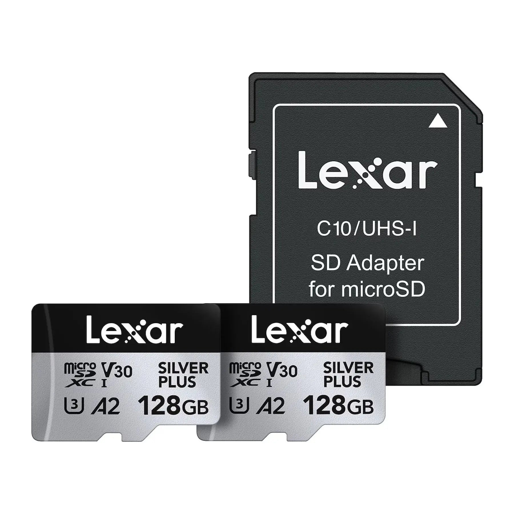 Lexar® Professional Silver Plus microSDXC™ UHS-I Card - 128gb Twin Pack