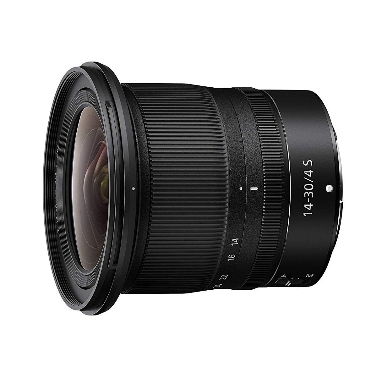 Nikon NIKKOR Z 14-30mm f4 Ultra-Wide Zoom Lens side angle