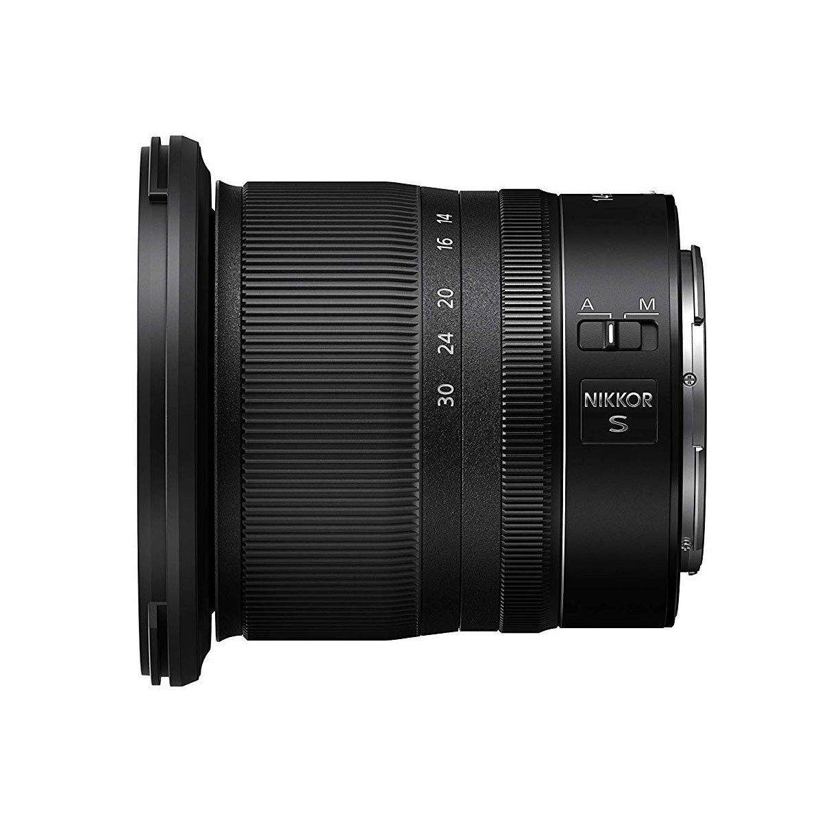 Nikon NIKKOR Z 14-30mm f4 Ultra-Wide Zoom Lens side angle