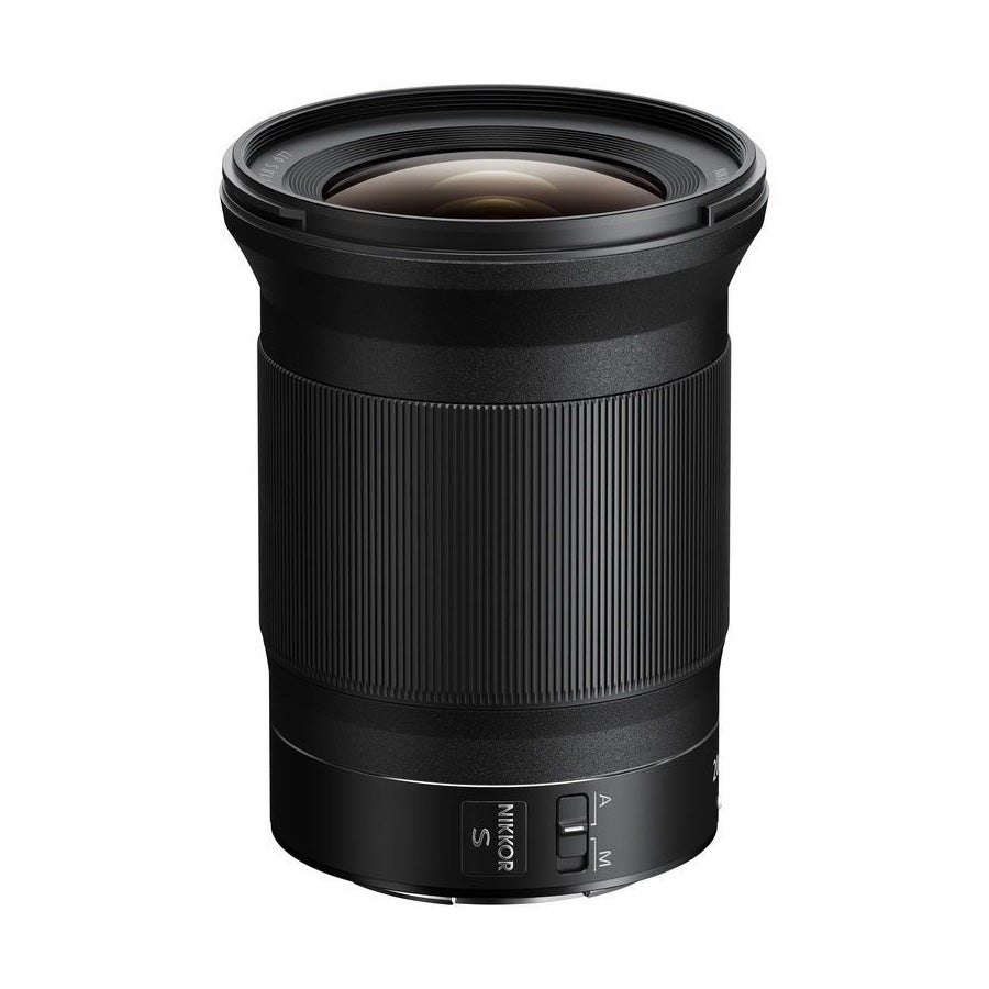 Nikon NIKKOR Z 20mm f1.8 S Lens side angle