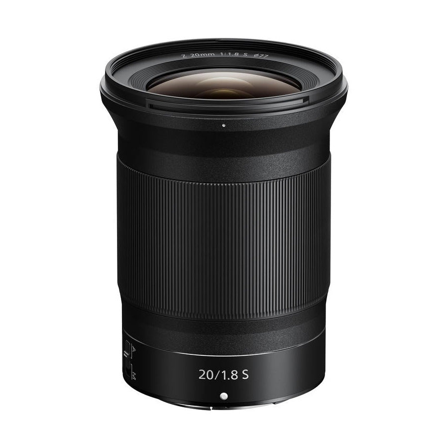 Nikon NIKKOR Z 20mm f1.8 S Lens top angle