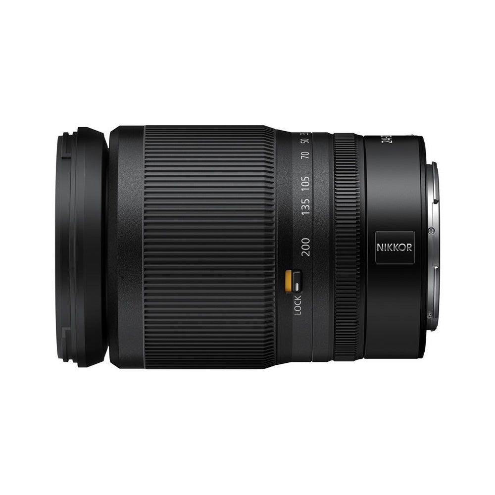 Nikon NIKKOR Z 24-200mm f4-6.3 VR Z Mount Lens side angle