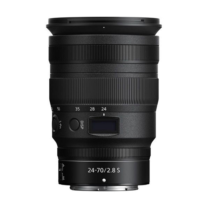 Nikon NIKKOR Z 24-70mm f2.8 S lens top angle