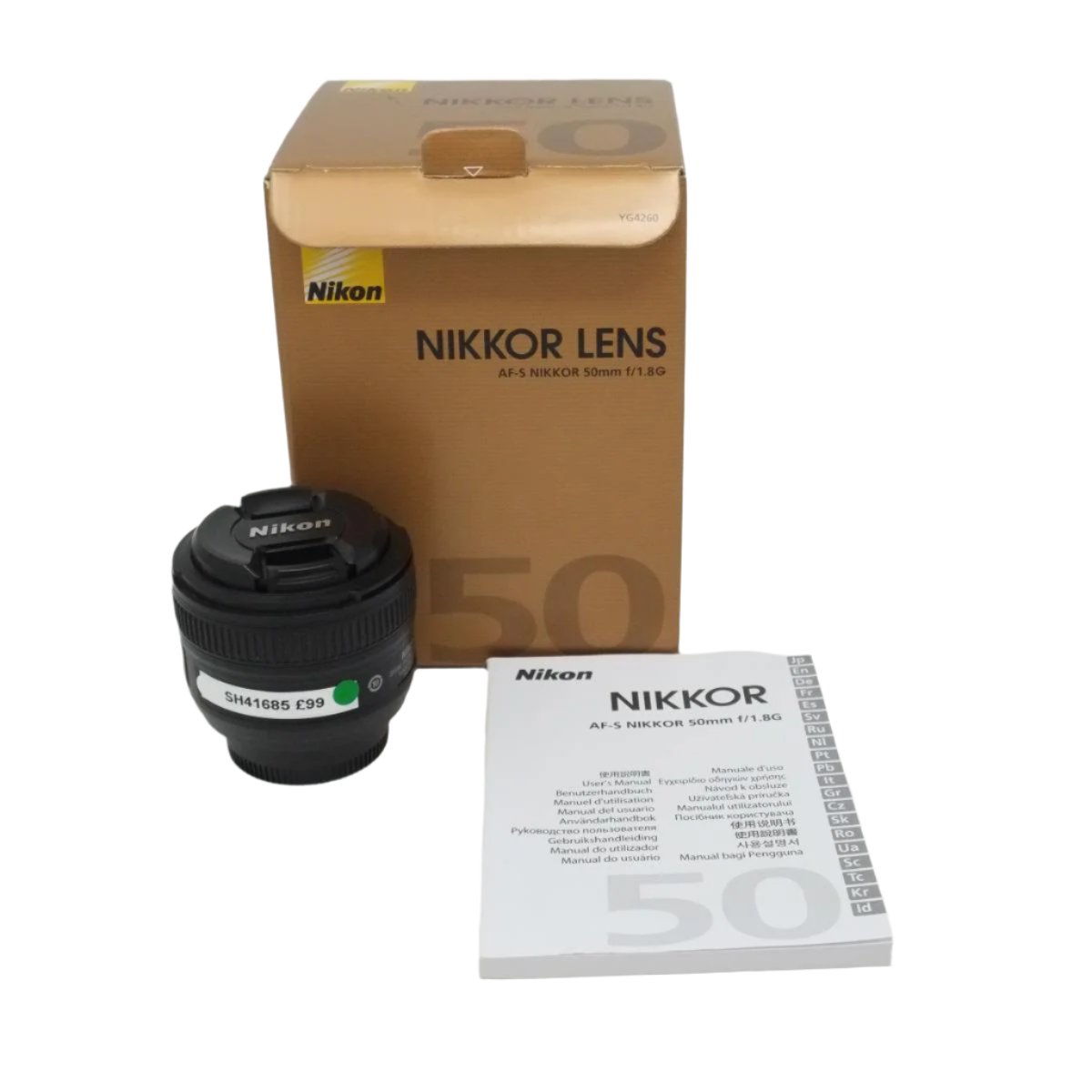 Used Nikon AF-S 50mm F1.8G Lens (Boxed SH41685)